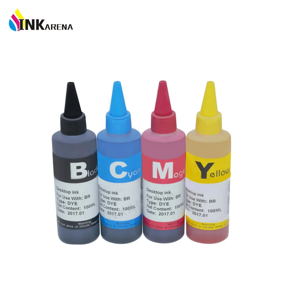INKARENA Dye Ink Refill Kit for Brother LC 985 LC975 LC67 LC1100 LC980 XL Ink for Brother DCP 185C 195C Printer Ink 100ml Bottle
INKARENA Dye Ink Refill Kit for Brother LC 985 LC975 LC67 LC1100 LC980 XL Ink for Brother DCP 185C 195C Printer Ink 100ml Bottle