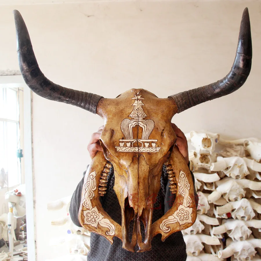 head Arts Crafts Shipping yak skull specimen wall ornaments gifts and head tattoo shop Home Furnishing lucky decorations
head Arts Crafts Shipping yak skull specimen wall ornaments gifts and head tattoo shop Home Furnishing lucky decorations