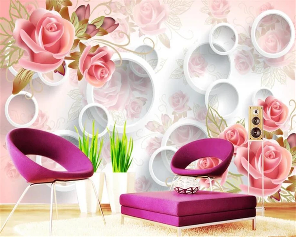 Beibehang Custom wallpaper mural rose circle 3d living room tv bedroom backdrop wall 3d wallpaper papel de parede 3d wallpaper
Beibehang Custom wallpaper mural rose circle 3d living room tv bedroom backdrop wall 3d wallpaper papel de parede 3d wallpaper