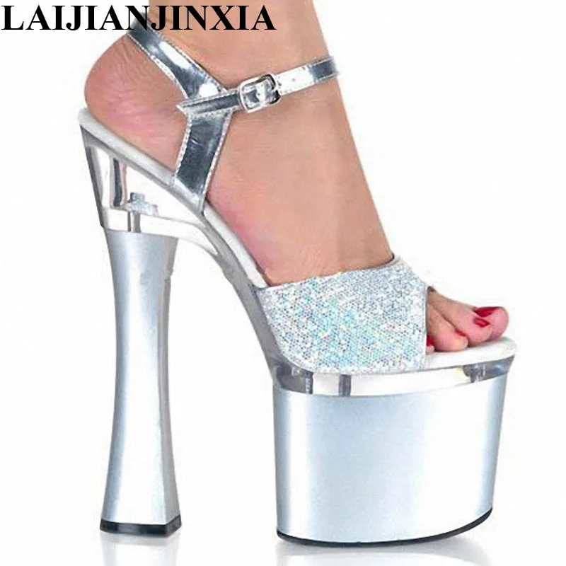 LAIJIANJINXIA Sexy High Heel Sandals Women Shoes Square Heel Sandals Ankle Straps See Through Pvc Open Toe Summer Sandals F-005
LAIJIANJINXIA Sexy High Heel Sandals Women Shoes Square Heel Sandals Ankle Straps See Through Pvc Open Toe Summer Sandals F-005