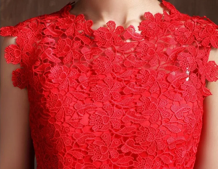 2017 New Lace Evening Dresses Elegant High Neck Red Bride Gown Short Ball Prom Party Pageant Homecoming/Graduation Formal Dress
2017 New Lace Evening Dresses Elegant High Neck Red Bride Gown Short Ball Prom Party Pageant Homecoming/Graduation Formal Dress