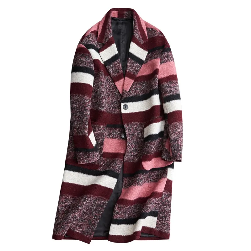 2019 Young style Men's Keep warm stripe woolen trench coat Men's fashion casual windbreaker high quality wool coats men overcoat
2019 Young style Men's Keep warm stripe woolen trench coat Men's fashion casual windbreaker high quality wool coats men overcoat