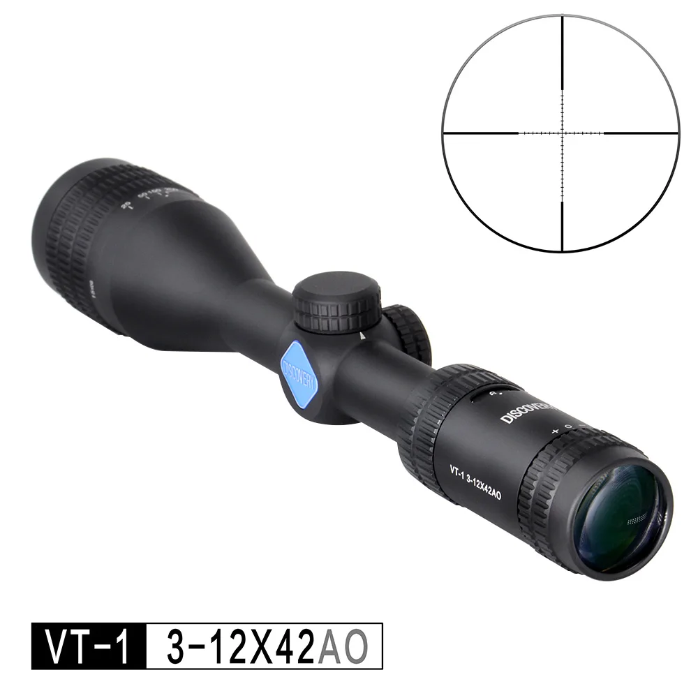 Тактический Оптический прицел DISCOVERY Optics VT 1 PRO 3 12X42AO для наружного охотничьего