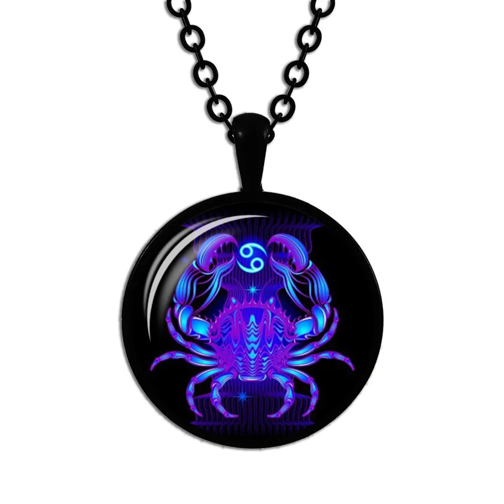 Женское ожерелье с подвеской в виде кабошона 12 знаков зодиака|Ожерелья