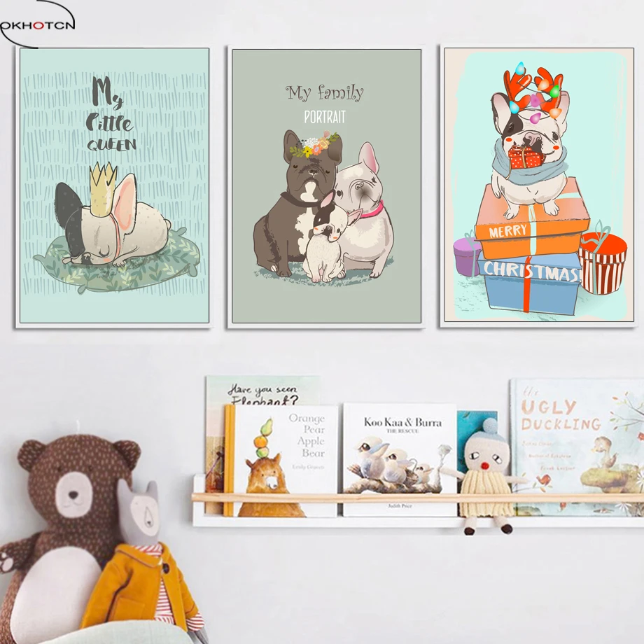 OKHOTCN Framed Nordic Cute Animal Dog Modern Wall Art Painting On Canvas Cartoon Poster Girls Kids Bedroom Decoration Framework
OKHOTCN Framed Nordic Cute Animal Dog Modern Wall Art Painting On Canvas Cartoon Poster Girls Kids Bedroom Decoration Framework