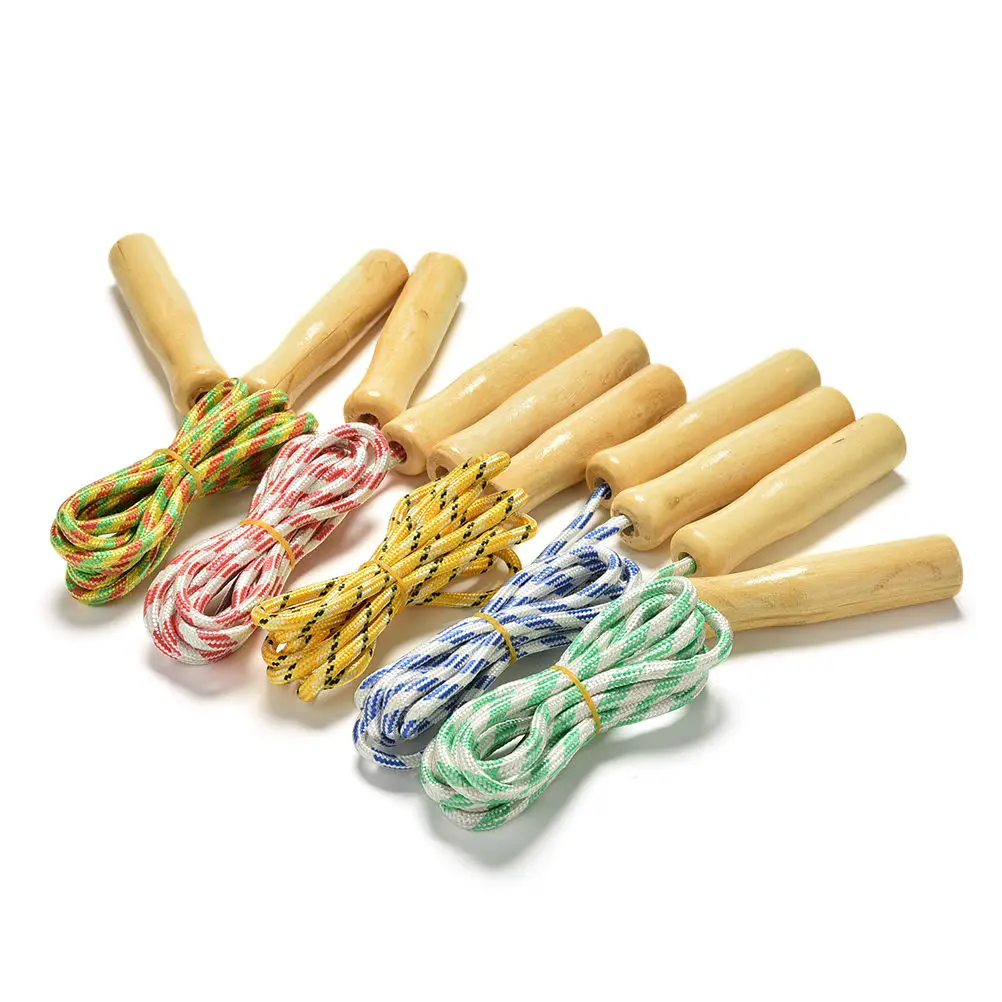 High Quality Sports Skipping Rope Wood Grip Handle Children Kid Fitness Equipment Training Practice Speed Jump
High Quality Sports Skipping Rope Wood Grip Handle Children Kid Fitness Equipment Training Practice Speed Jump