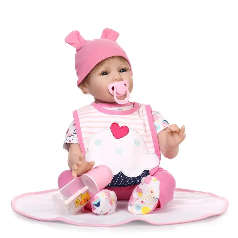 Bebe Newest 22 inch Silicone Reborn Baby Dolls realistic newborn Babies bonecas toys birthday gift
Bebe Newest 22 inch Silicone Reborn Baby Dolls realistic newborn Babies bonecas toys birthday gift
