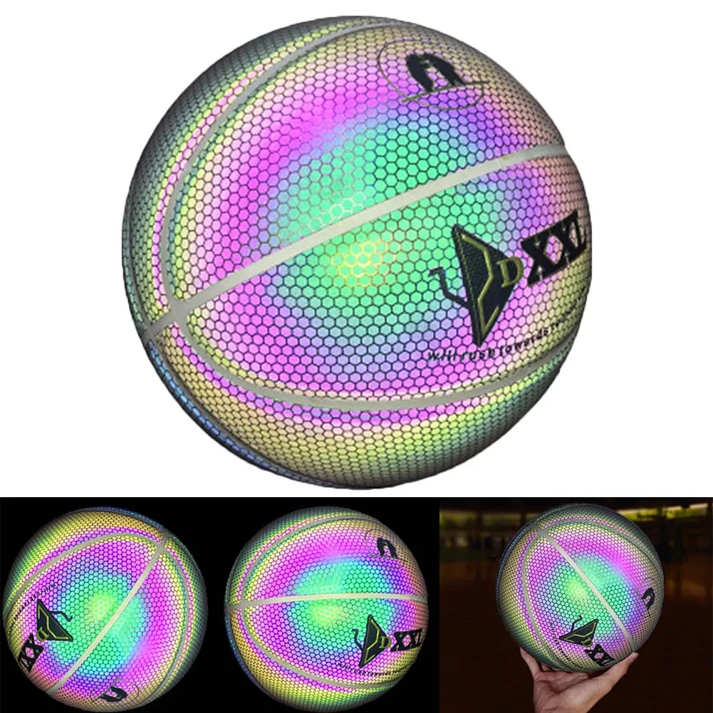 Hot Luminous Basketball Night Game Street PU Glowing Rainbow Light Children Training Tool DO2
Hot Luminous Basketball Night Game Street PU Glowing Rainbow Light Children Training Tool DO2