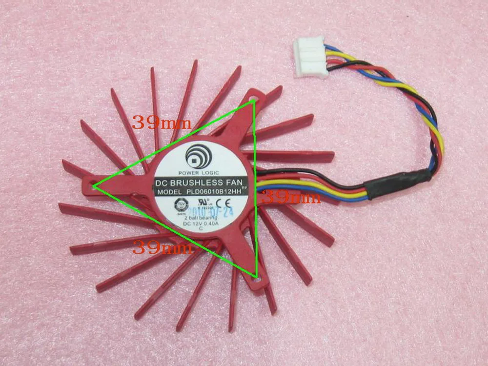 PLD06010B12HH 60 мм Замена кулера для видеокарты 39 12 В 0.40A 4Pin AMD FirePro V5800 V5900 V7800 V7900|cooler fan|video