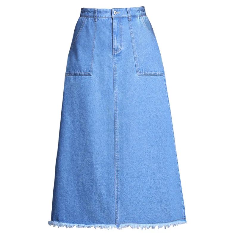 2019 new fashion summer women denim skirts girl skirt female spring summer long section high waist bag hip A word skirt
2019 new fashion summer women denim skirts girl skirt female spring summer long section high waist bag hip A word skirt