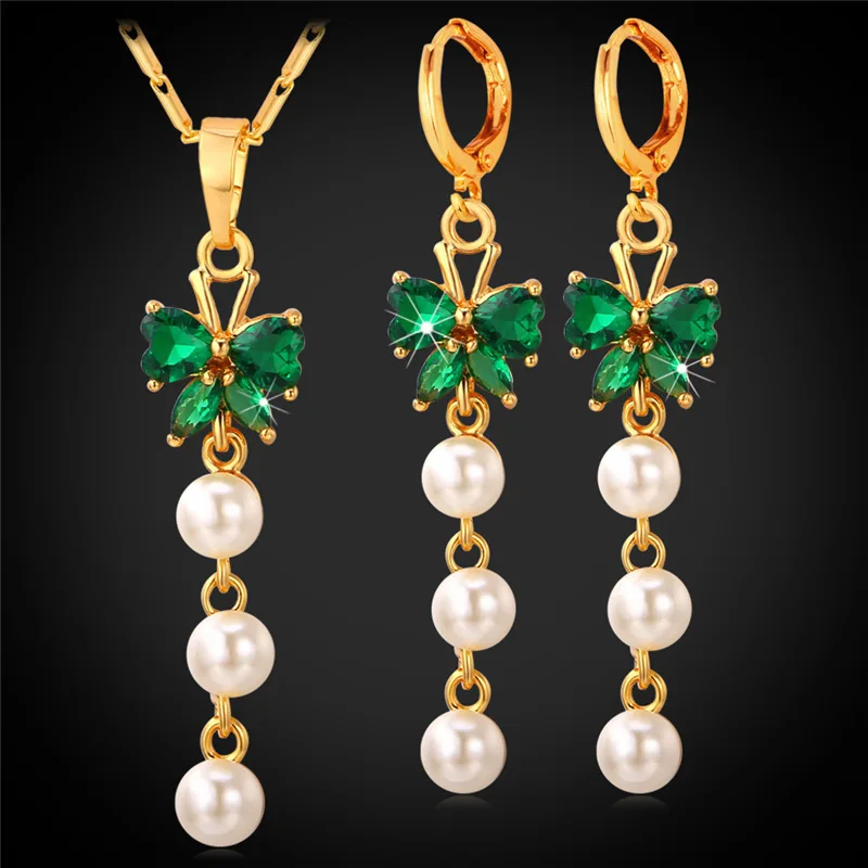 Pearl Earrings Necklace Set Women Fashion Jewelleries Gold Color Crystal Cubic Zirconia Butterfly Jewelry Set PE1121
Pearl Earrings Necklace Set Women Fashion Jewelleries Gold Color Crystal Cubic Zirconia Butterfly Jewelry Set PE1121