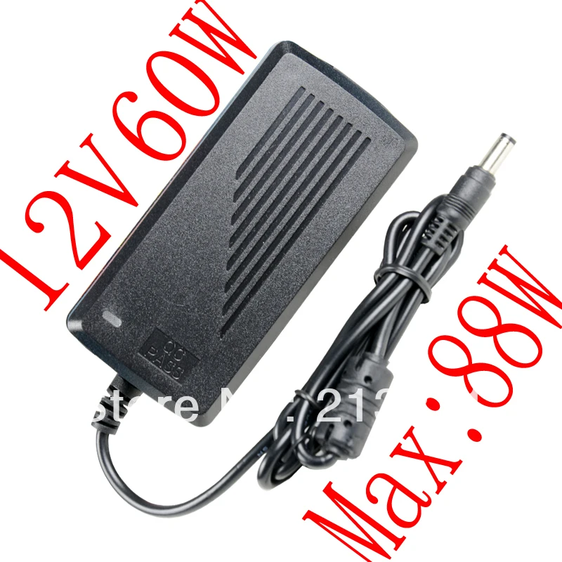 AAA DHF FREE 110PCS 12V 5A 60W DC 5.5mm x 2.5mm Led Power Adapter for 5050/3528 SMD LED Light or LCD Monitor For camera
AAA DHF FREE 110PCS 12V 5A 60W DC 5.5mm x 2.5mm Led Power Adapter for 5050/3528 SMD LED Light or LCD Monitor For camera