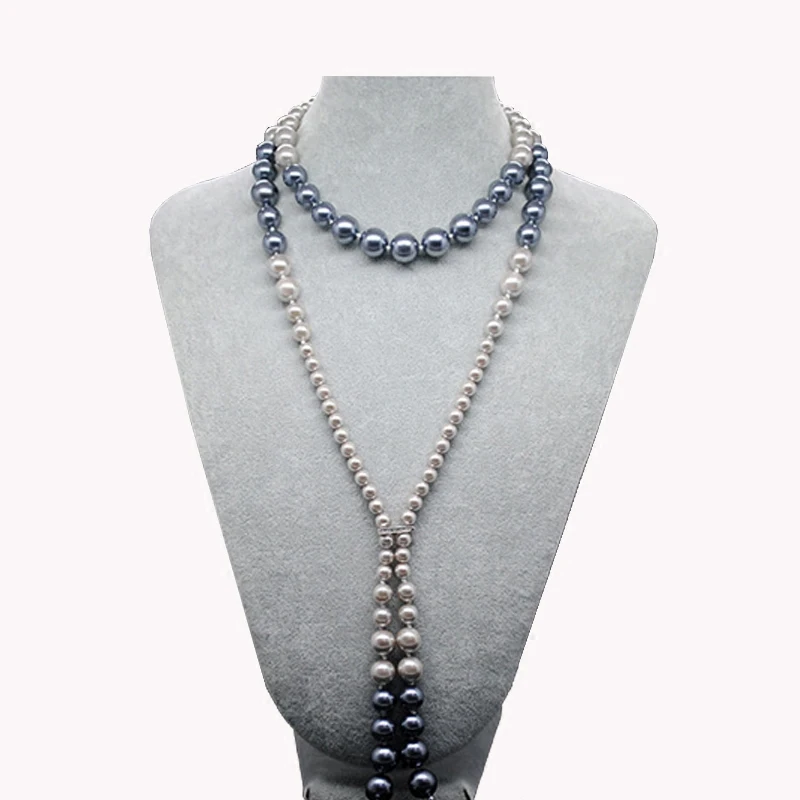 Luxury jewelry accessory White color shell pearl long tassel sweater winter necklaces
Luxury jewelry accessory White color shell pearl long tassel sweater winter necklaces