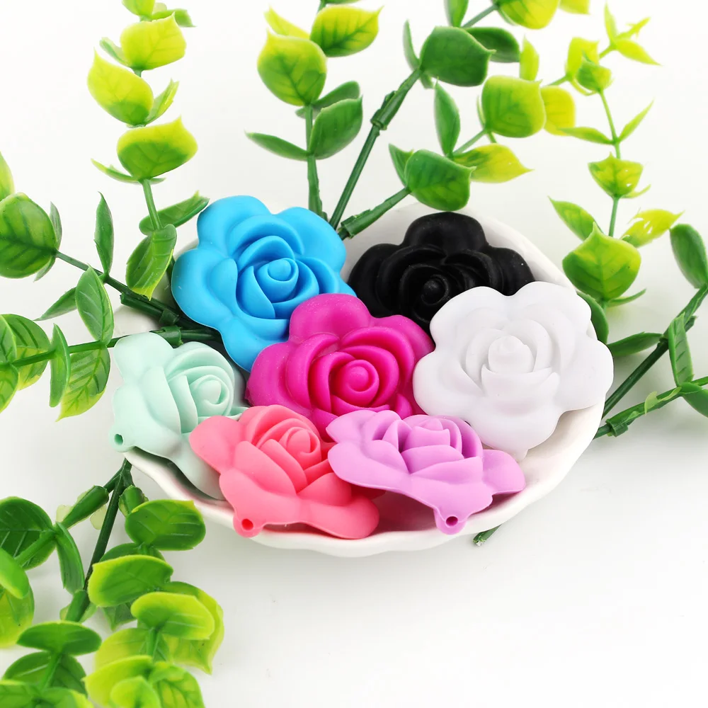 TYRY.HU 2 pieces Flower Beads For Necklace Silicone Teether Pacifier Chain Bracelet Teether BPA Free Baby Teether
TYRY.HU 2 pieces Flower Beads For Necklace Silicone Teether Pacifier Chain Bracelet Teether BPA Free Baby Teether