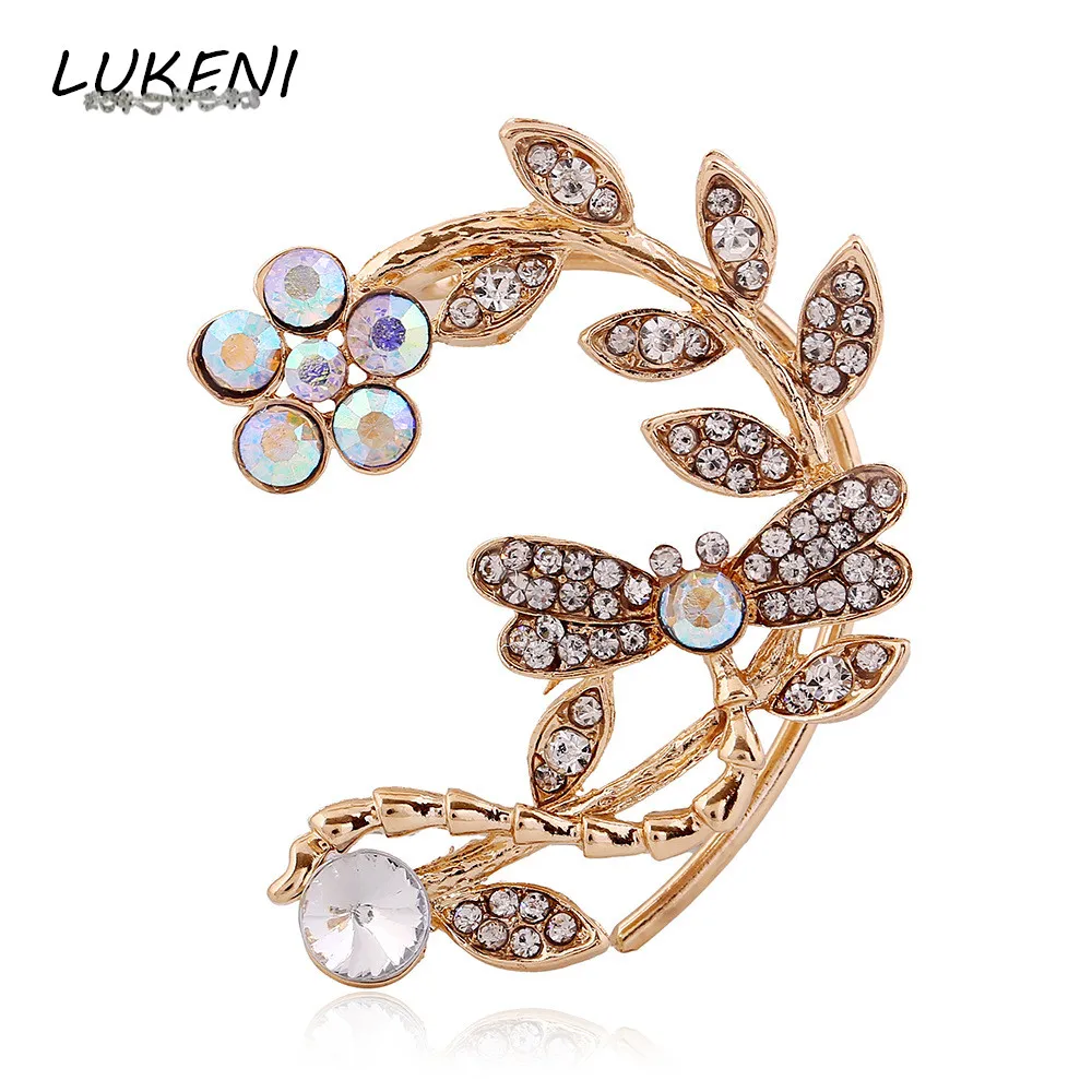 LUKENI Free Shipping Fashion Jewelry Rhinestone Earrings 2017 Punk Ear Cuff Dragonfly Flowers Earring Jackets For Women EJ024
LUKENI Free Shipping Fashion Jewelry Rhinestone Earrings 2017 Punk Ear Cuff Dragonfly Flowers Earring Jackets For Women EJ024