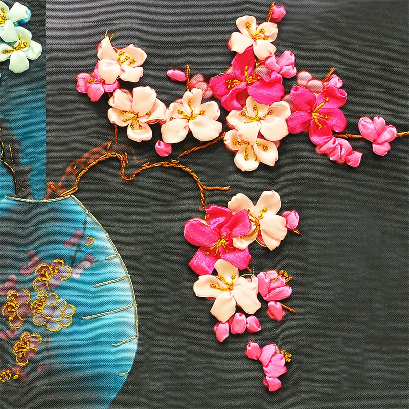 DIY Ribbon Cross stitch Sets for Embroidery kits,Color Flower Pattern Printed Needlework Handmade Swing Craft Home Decor A-5568
DIY Ribbon Cross stitch Sets for Embroidery kits,Color Flower Pattern Printed Needlework Handmade Swing Craft Home Decor A-5568