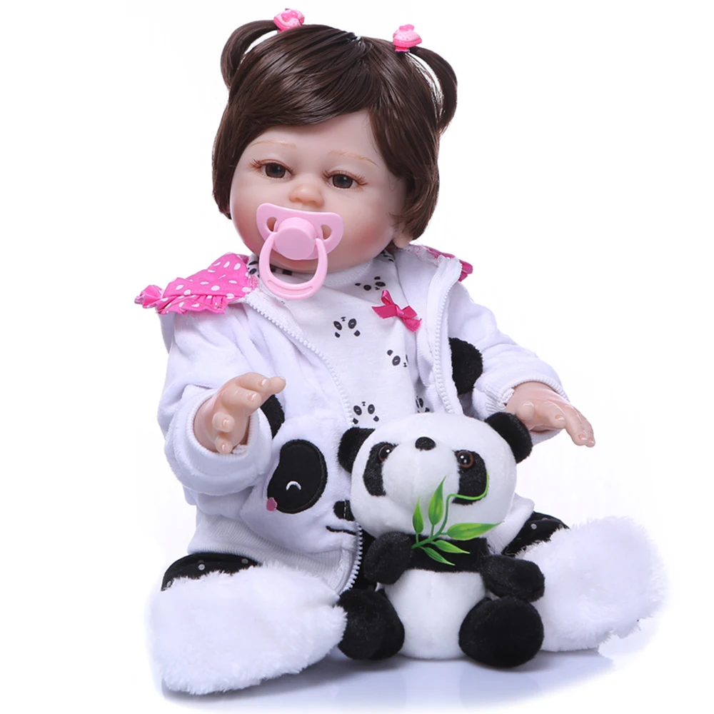 Latest Fashion national girl doll 50cm all Silicone Reborn Boneca very cute And panda gift For Princess best Gift Bebes Reborn
Latest Fashion national girl doll 50cm all Silicone Reborn Boneca very cute And panda gift For Princess best Gift Bebes Reborn