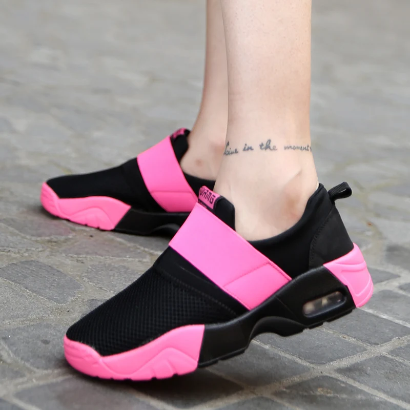 Comfortable Air Sole Walking Shoes for Man Women Unisex Adults Summer Mesh Breathable Sneakers Lovers Slip On | Спорт и развлечения