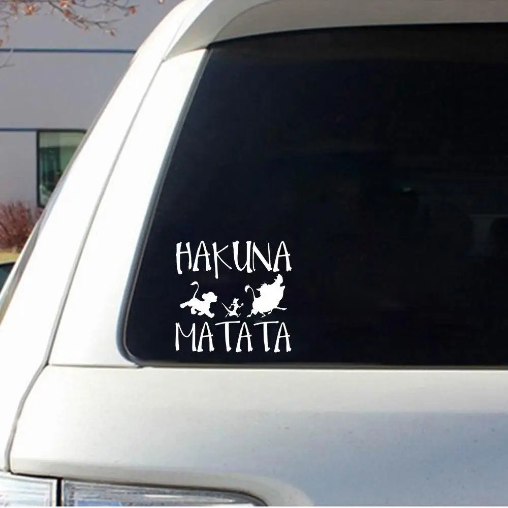 Виниловая наклейка для автомобиля HAKUNA MATATA 13 8 см * 3 | Автомобили и мотоциклы