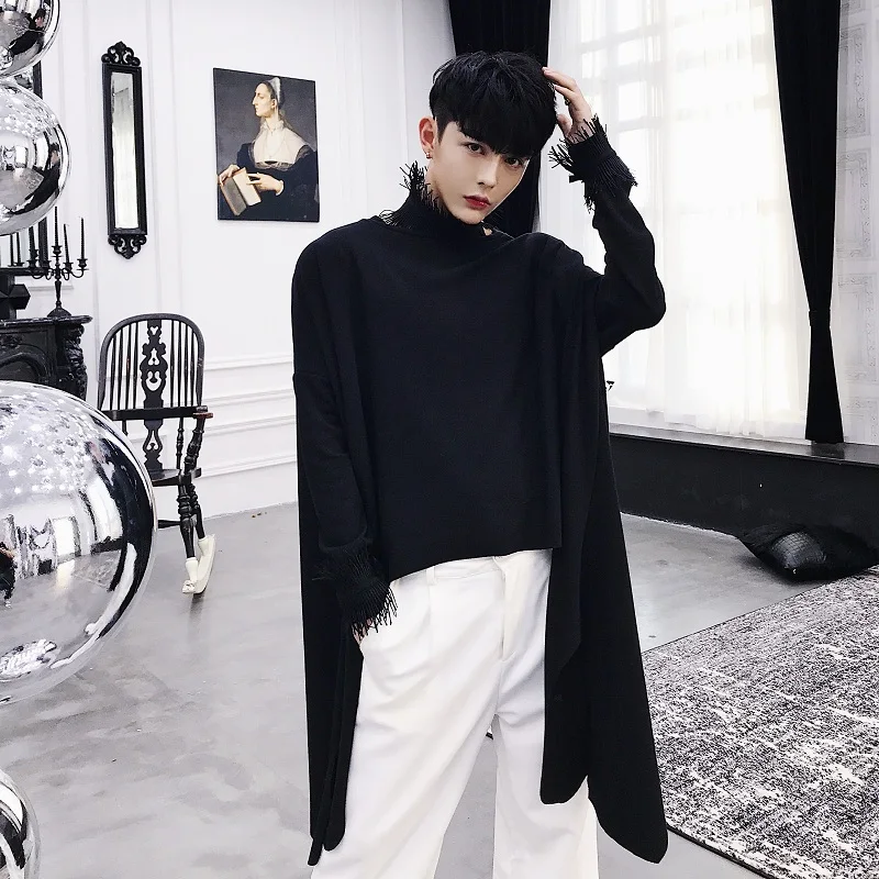 M-XXL!!Spring and Autumn New Alternative Irregular Hem Design Loose Solid Color Tops Men's Long Sleeve.
M-XXL!!Spring and Autumn New Alternative Irregular Hem Design Loose Solid Color Tops Men's Long Sleeve.