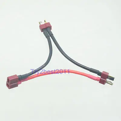 Фото DHL/EMS 50 Компл. T штекер (Деканы Стиль) Y Жгут Series Аккумулятор Адаптер 14awg Провода C1|c1