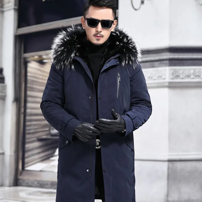 Новое поступление 2018 зимнее пальто мужская куртка со съемной теплой подкладкой