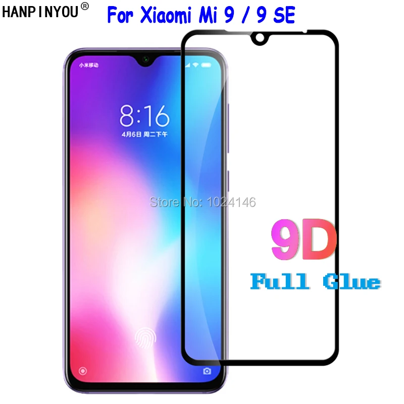 Для Xiaomi Mi 9 Mi9 M9 / SE 5D 6D 9D полное покрытие клей переднее закаленное стекло Защита для