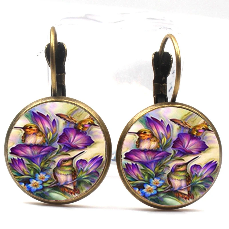 2019 new retro earrings hummingbird glass female fashion charm earrings DIY cabochon jewelry wedding party gift jewelry souvenir
2019 new retro earrings hummingbird glass female fashion charm earrings DIY cabochon jewelry wedding party gift jewelry souvenir