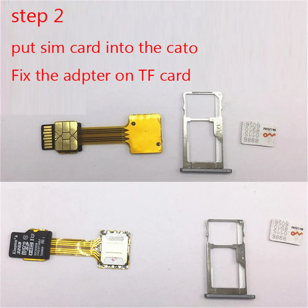 100 шт. Гибридный адаптер для двух SIM-карт Micro SD TF Xiaomi Samsung Huawei Double 2 Nano Mini SIM Слот