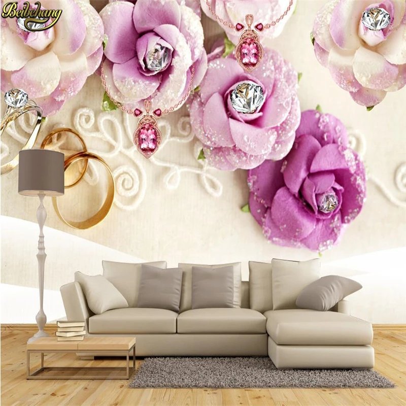 Пользовательские фотообои beibehang настенная наклейка украшения Алмазный цветок