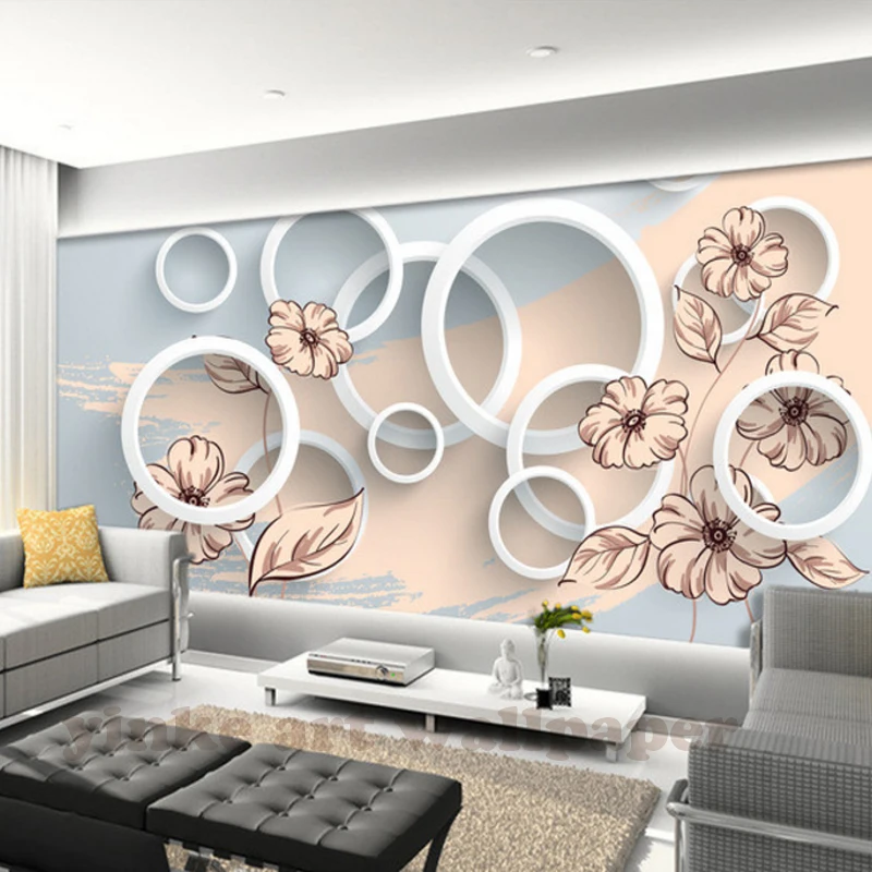 Customized Photo Wallpaper 3D stere hand painted Mural circle flower Non-Woven Bedroom Wall Mural Home Decor Wallpaper 3D
Customized Photo Wallpaper 3D stere hand painted Mural circle flower Non-Woven Bedroom Wall Mural Home Decor Wallpaper 3D