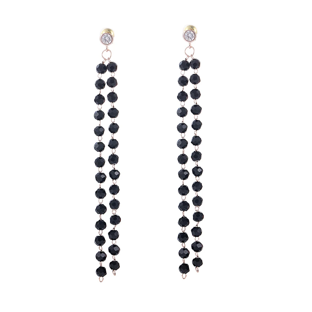 Long Black Crystal Drop Earrings for Women Color Rose Gold Fashion Jewelry Pendientes Mujer Party Wedding Dangle Gifts 2019 New
Long Black Crystal Drop Earrings for Women Color Rose Gold Fashion Jewelry Pendientes Mujer Party Wedding Dangle Gifts 2019 New