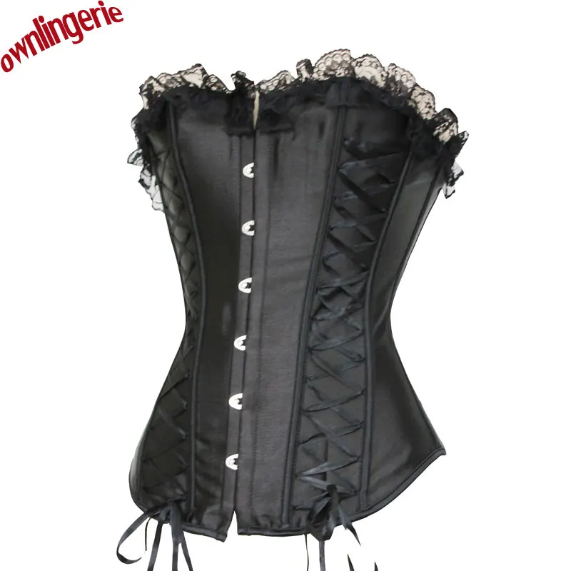 Free shipping lace trim on top fashion bandage corset,women stain lace up back and front shaper corsets,4 colors size s-2xl
Free shipping lace trim on top fashion bandage corset,women stain lace up back and front shaper corsets,4 colors size s-2xl