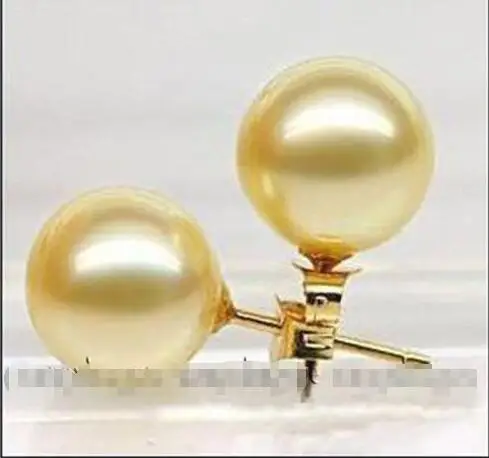 10mm Yellow south sea shell pearl Round Beads Silver Stud earrings AAA >>>silver earrings for women Free shipping
10mm Yellow south sea shell pearl Round Beads Silver Stud earrings AAA >>>silver earrings for women Free shipping