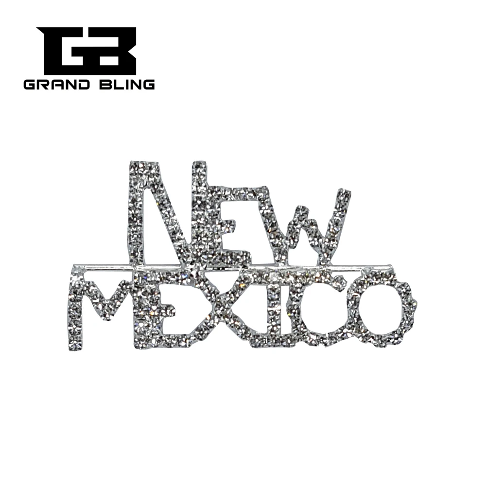 USA States Theme Gift Bling Rhinestone "NEW MEXICO" State Word Pin Crystal Brooch Jewelry
USA States Theme Gift Bling Rhinestone "NEW MEXICO" State Word Pin Crystal Brooch Jewelry