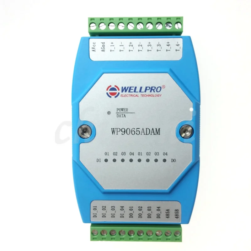 Модуль сбора температуры термопары типа 4T4DI4DO MODBUS K communication -WP9065ADAM
Модуль сбора температуры термопары типа 4T4DI4DO MODBUS K communication -WP9065ADAM