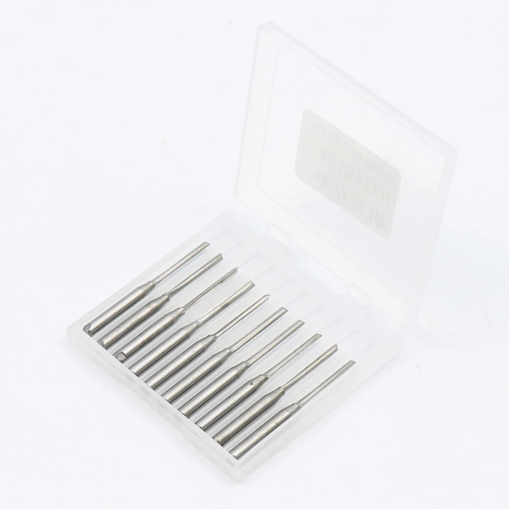 10Pcs 3.175X2X17MM Two Flute Straight End Milling Cutter Straight Slot Wood Cutter Plywood Bit Carbide CNC Router Bit
10Pcs 3.175X2X17MM Two Flute Straight End Milling Cutter Straight Slot Wood Cutter Plywood Bit Carbide CNC Router Bit