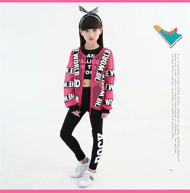 Kids Jazz Dance Performance Costumes Vest/Pants/Coat For Girls Teen Children Hip Hop Modern Street Dancing Clothing 10 12 Years
Kids Jazz Dance Performance Costumes Vest/Pants/Coat For Girls Teen Children Hip Hop Modern Street Dancing Clothing 10 12 Years