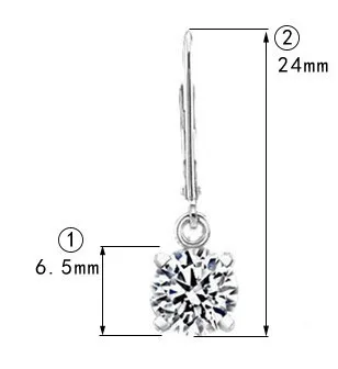 Sexy 1Ct/each Diamond Earrings for Women Luxury Quality Platinum 950 White Gold Earring for Lady
Sexy 1Ct/each Diamond Earrings for Women Luxury Quality Platinum 950 White Gold Earring for Lady