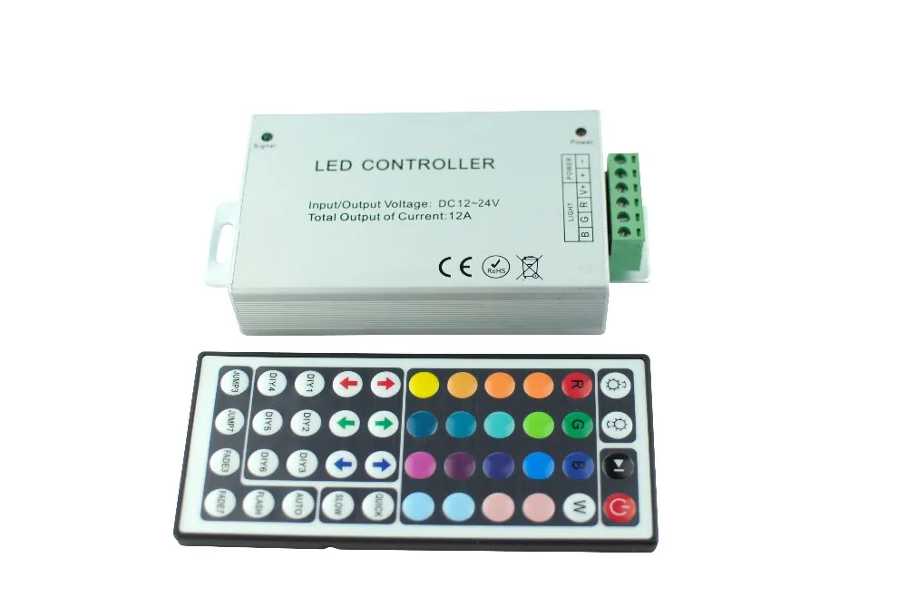 BSOD 44 клавиши Мини ИК пульт дистанционного управления RGB контроллер 12 В 6A 12A 24A для