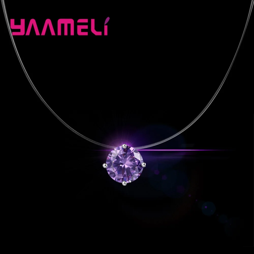 Hot Fashion Jewelry Invisible Transparent Fishing Line Simple Pendant Necklace Jewelry Women Dazzling Zircon Necklace
Hot Fashion Jewelry Invisible Transparent Fishing Line Simple Pendant Necklace Jewelry Women Dazzling Zircon Necklace