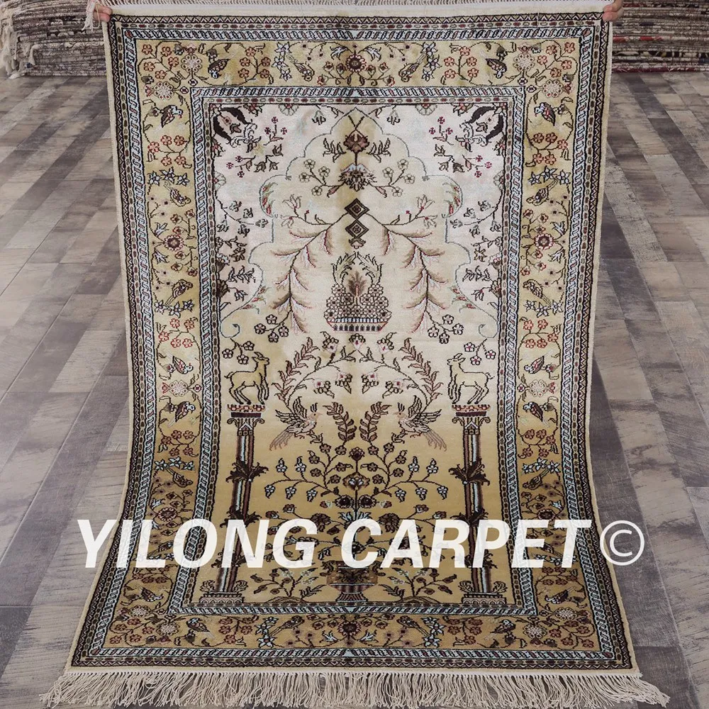YILONG 3 'x 5' бежевый шелк ручной работы турецкие современные растения и животные маленькие восточные коврики (YHW338B3x5)
YILONG 3 'x 5' бежевый шелк ручной работы турецкие современные растения и животные маленькие восточные коврики (YHW338B3x5)