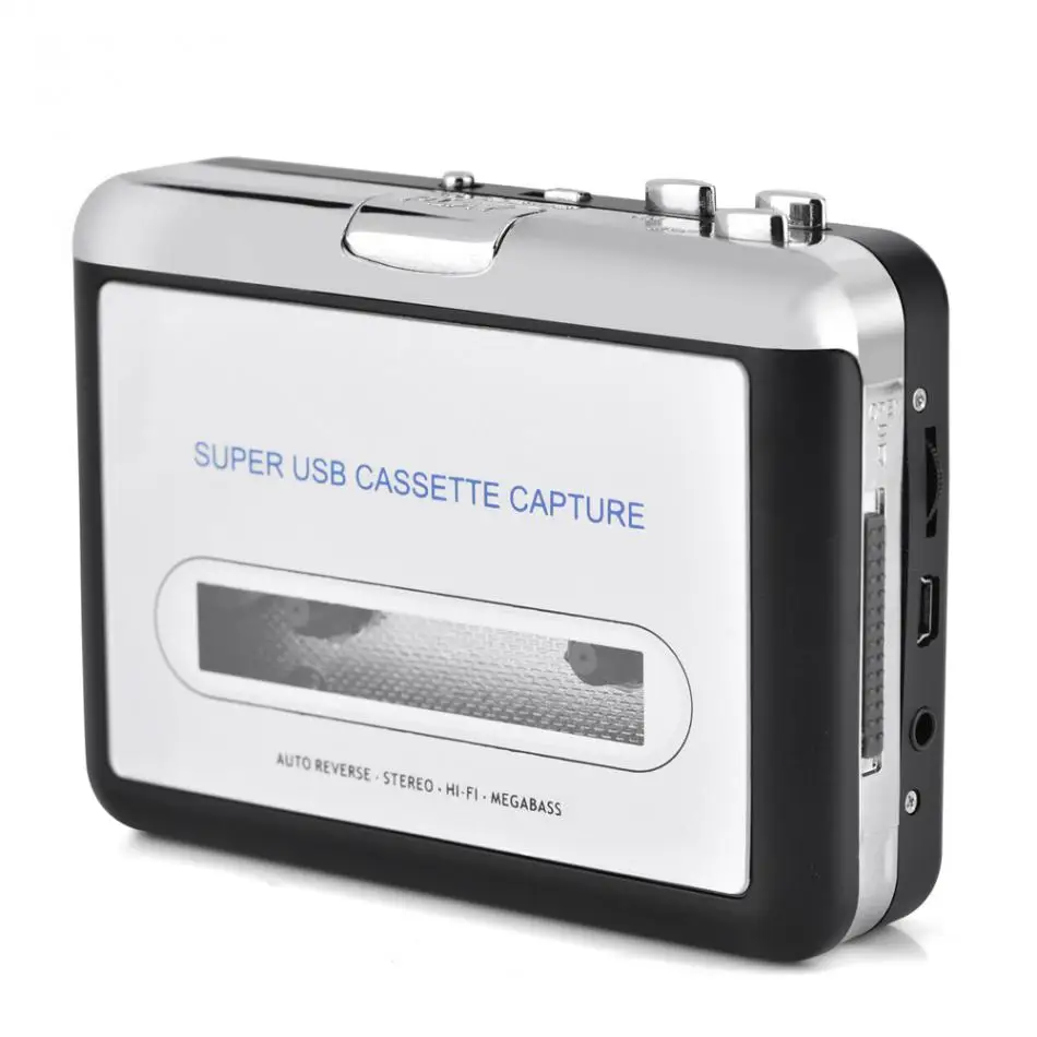 USB Cassette Tape to PC MP3 CD Switcher Converter Capture Audio Music Player with Headphones
USB Cassette Tape to PC MP3 CD Switcher Converter Capture Audio Music Player with Headphones