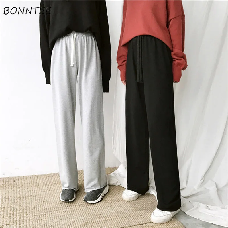 Pants Women Leisure Drawstring Loose Solid High Waist Students Full Length Wide Leg Pant Simple Korean Style Retro Womens Daily
Pants Women Leisure Drawstring Loose Solid High Waist Students Full Length Wide Leg Pant Simple Korean Style Retro Womens Daily