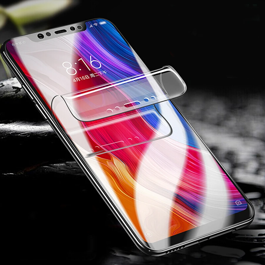 3D чехол из силикона и ТПУ с полным покрытием Экран Защитная пленка для Xiaomi Mi 8 se POCO
