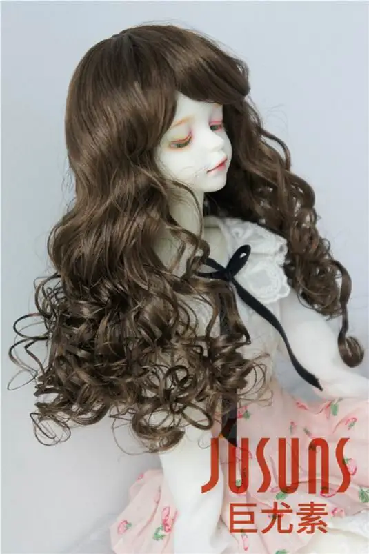 JD311 MSD 18-20 CM 1/4 Lovely long European wave hair style 7-8 inch BJD doll wig