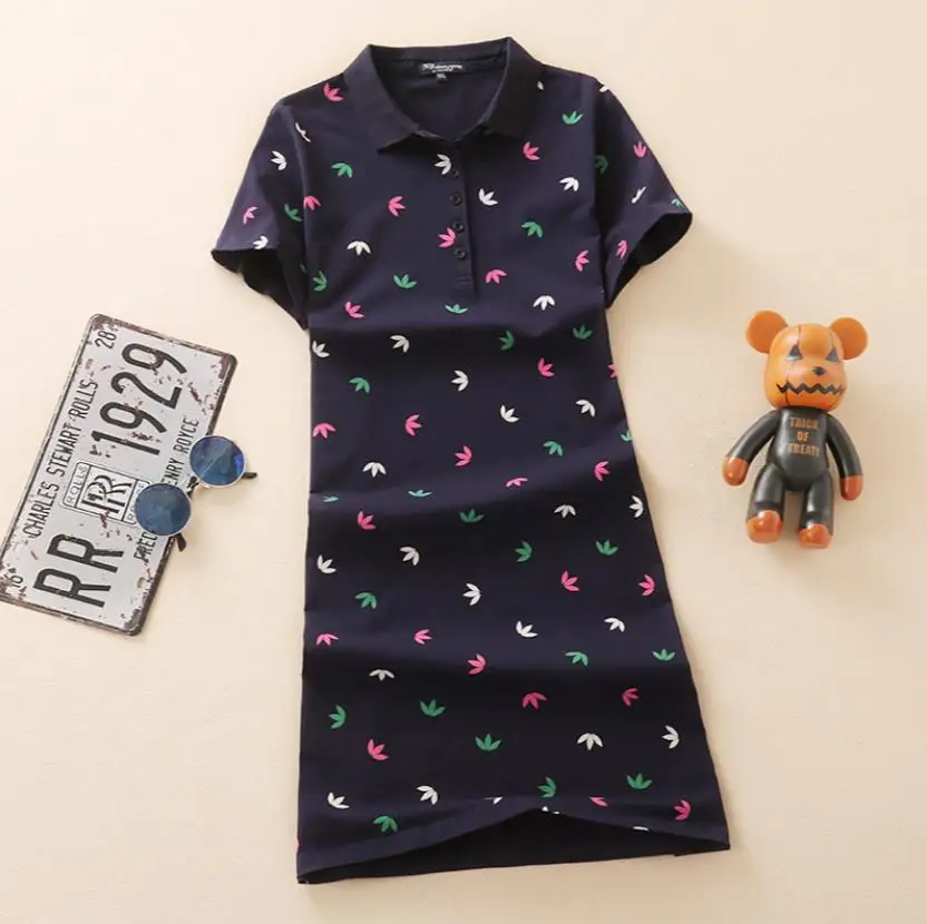 Baharcelin big size printed Polo Casual Dress De Festa Short sleeve Femme Summer Tops Clothing One piece Dress Ete Vestidosn
Baharcelin big size printed Polo Casual Dress De Festa Short sleeve Femme Summer Tops Clothing One piece Dress Ete Vestidosn