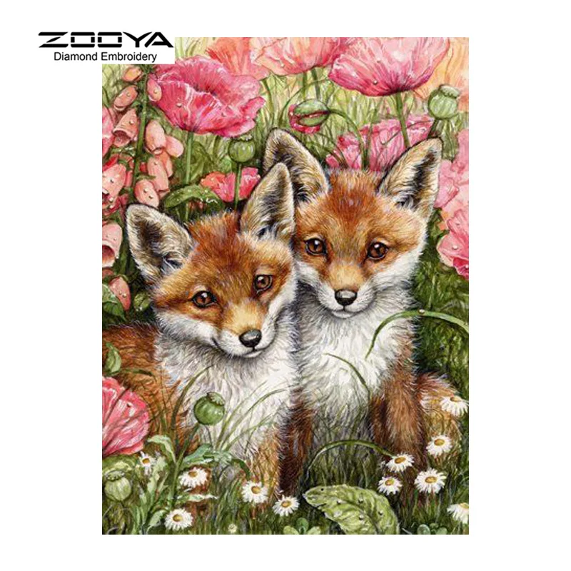 ZOOYA Diamond Embroidery Animal 5D DIY Diamond Painting Lovely Fox Flower Cross Stitch Kits Rhinestone Mosaic Animas Decor CJ515
ZOOYA Diamond Embroidery Animal 5D DIY Diamond Painting Lovely Fox Flower Cross Stitch Kits Rhinestone Mosaic Animas Decor CJ515