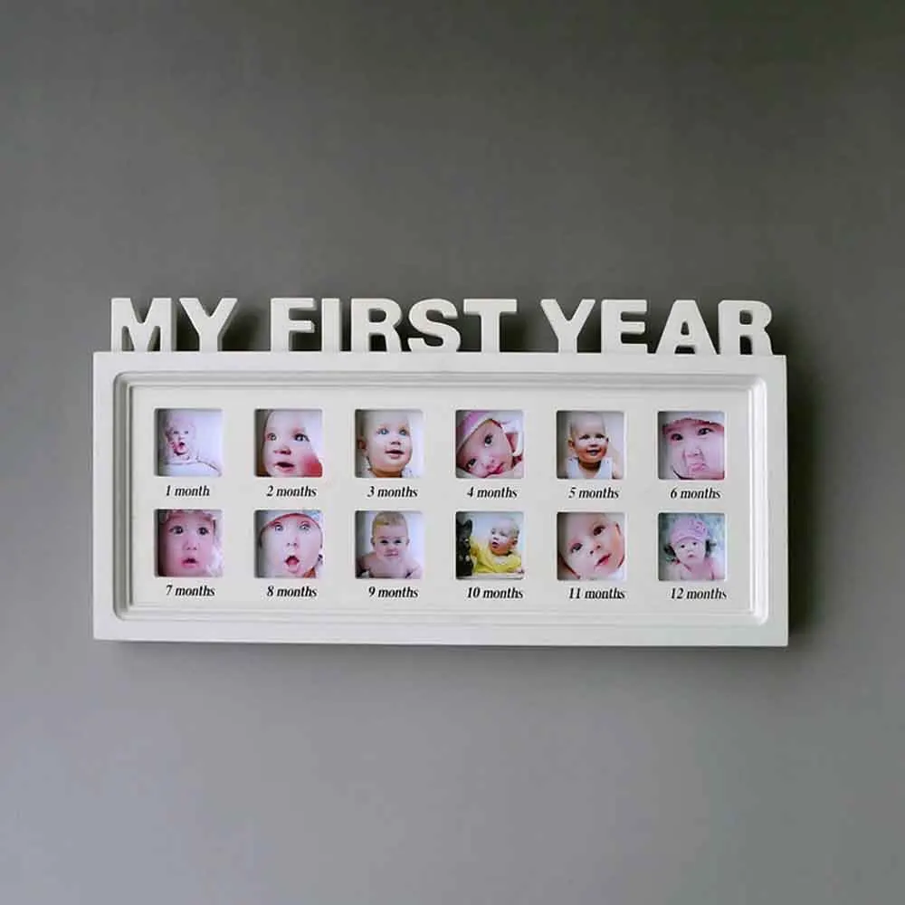 Photo Frame Artificial Board Baby My First Year Picture Frame Hanging Home Decoration Baby Shower Gift 41X20cm
Photo Frame Artificial Board Baby My First Year Picture Frame Hanging Home Decoration Baby Shower Gift 41X20cm