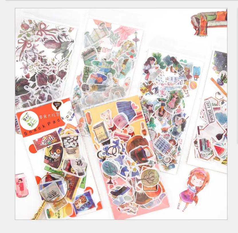 40pcs/pack Sweet life series happy girl vintage flowers snacks travel journal decoration sticker DIY planner scrapbook stickers
40pcs/pack Sweet life series happy girl vintage flowers snacks travel journal decoration sticker DIY planner scrapbook stickers
